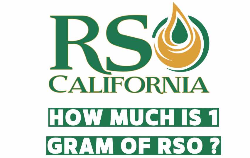How Much Is 1 Gram Of RSO ?